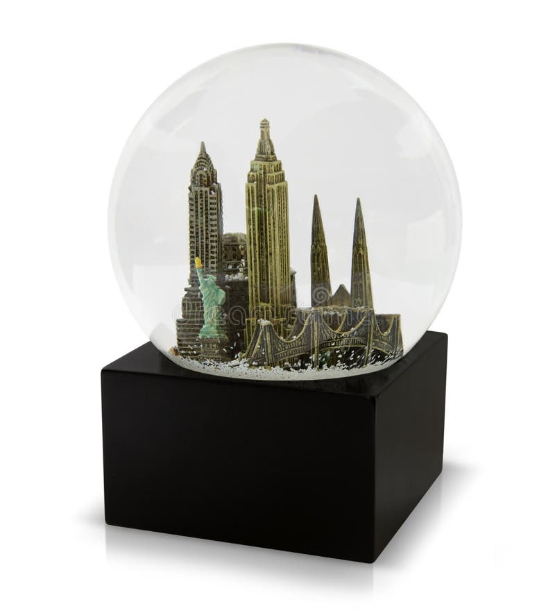 A New York City snow globe stock image. Image of model 9348917