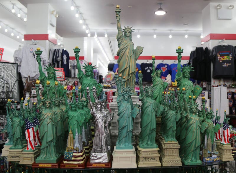 New York City Souvenirs On Display In Manhattan Editorial