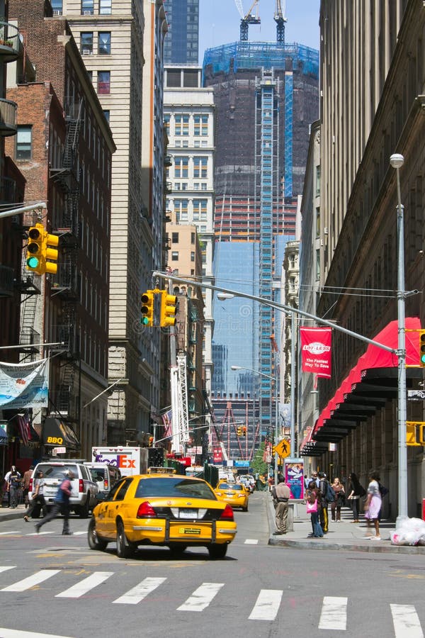 New York City Street in the Background Wtc Editorial Image - Image of  center, nine: 20829075