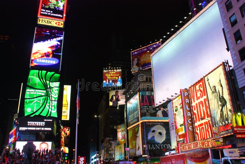 New York City Times Square White Copy Space