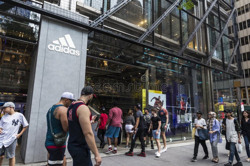 Adidas Store in New York City, USA Editorial Image - Image of shop, 132250485