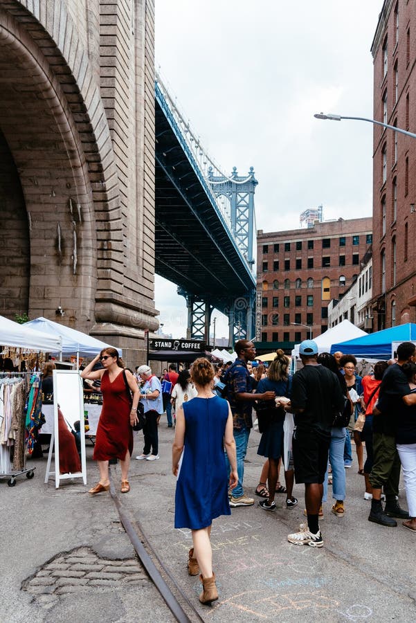 Brooklyn Flea Market in DUMBO in New York stock photography Brooklyn Flea Market in DUMBO in New York stock photography