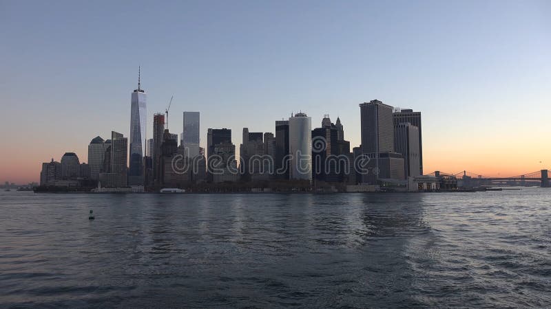New- York Citypanorama mit Manhattan-Skylinen über Hudson River lizenzfreies stockbild New- York Citypanorama mit Manhattan-Skylinen über Hudson River lizenzfreies stockbild