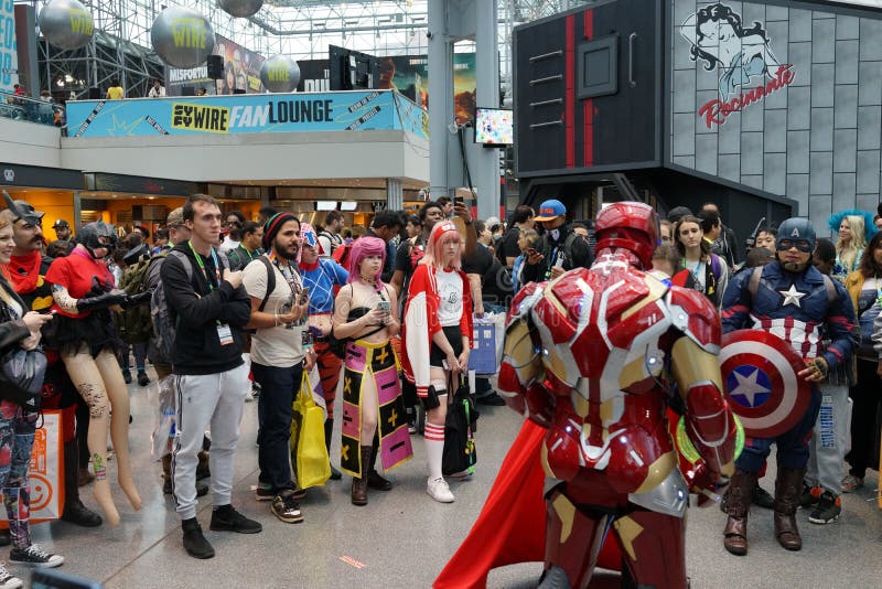 The 2019 New York Comic Con Sunday 9 stock images The 2019 New York Comic Con Sunday 9 stock images