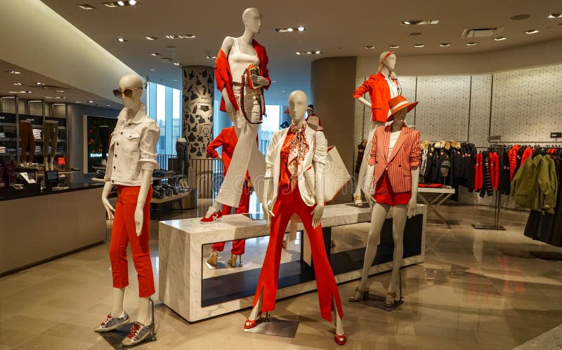 Inside interior neiman marcus department store display sale