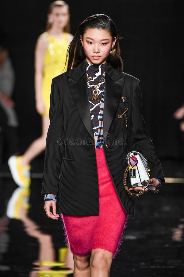 Yoon Young Bae Walks the Runway at the Moschino Show at Milan Fashion ...