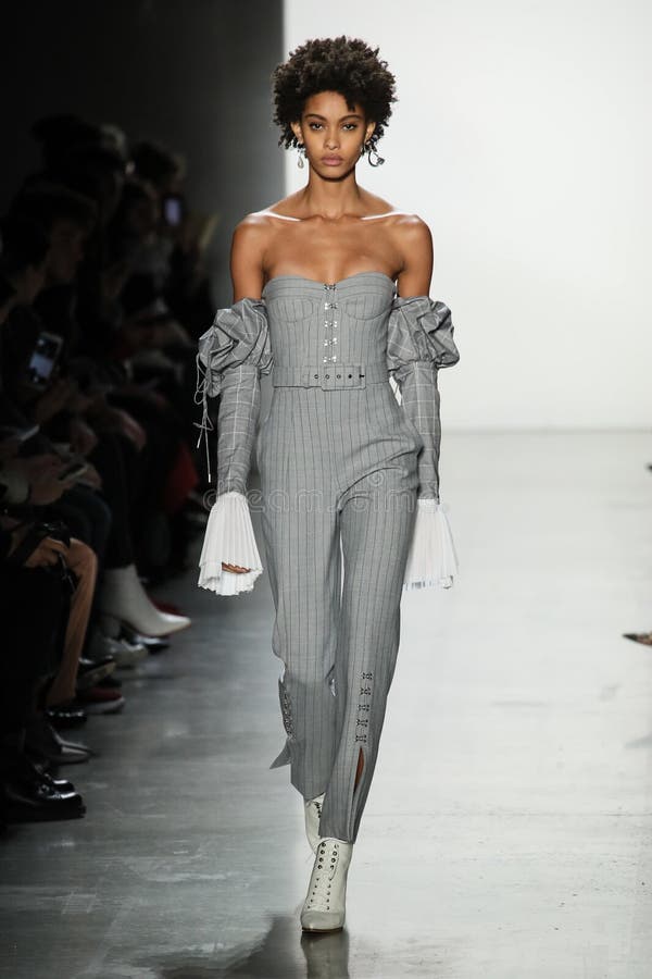 A Model Walks the Runway for Jonathan Simkhai during New York Fashion ...