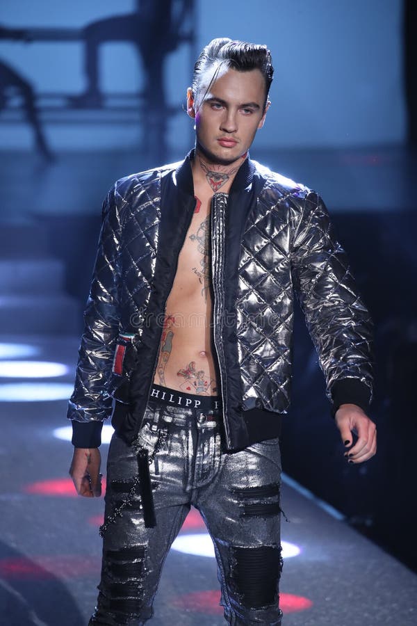 Brandon Lee Walks the Runway at the Philipp Plein Fashion Show ...