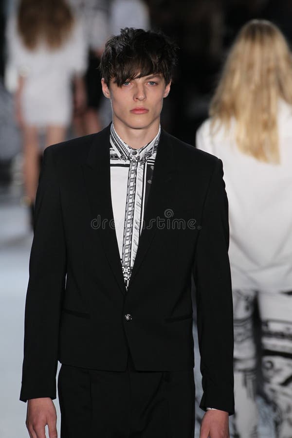 NEW YORK, NY - SEPTEMBER 07: a Male Model Walks the Runway at the ...