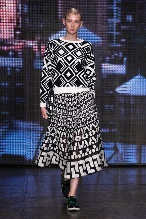 Model Nastya Sten Walk the Runway at the Diane Von Furstenberg Fashion ...