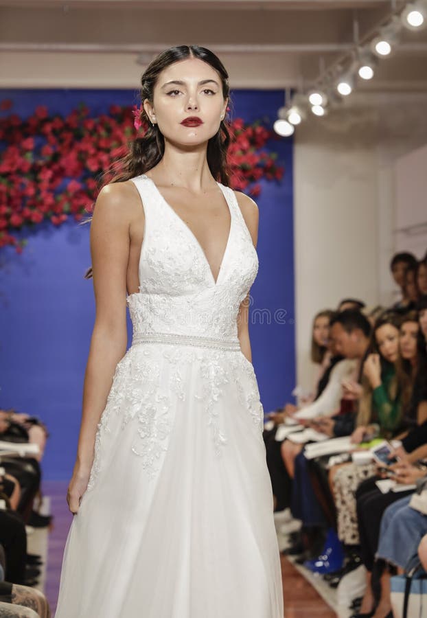 Theia Bridal Fall 2020 royalty free stock photos Theia Bridal Fall 2020 royalty free stock photos