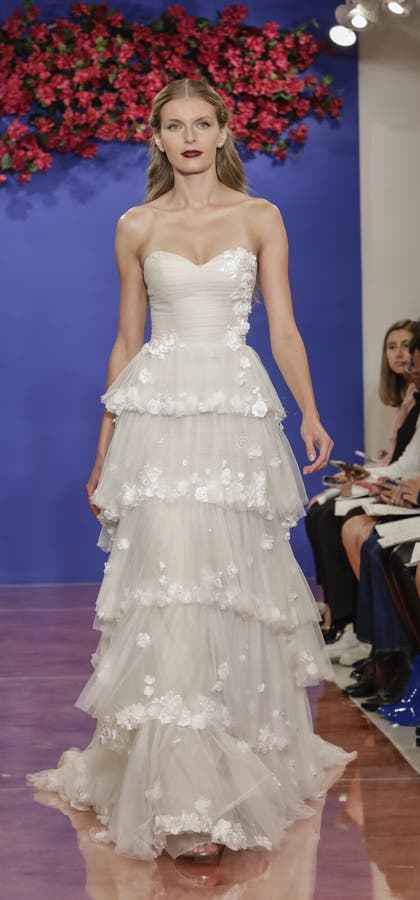 Theia Bridal Fall 2020 royalty free stock images Theia Bridal Fall 2020 royalty free stock images
