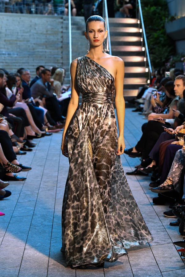 A Model Walks the Runway for Naeem Khan ...