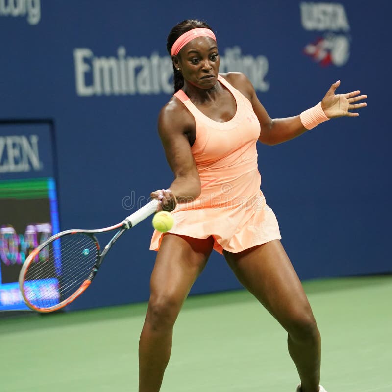 Professional Tennis Player Sloane Stephens of United States in Action ...