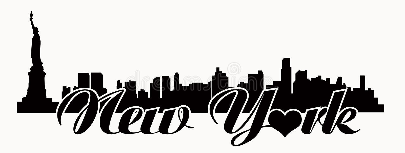 New York Skyline Chicago Skyline Miami Skyline Detroit Skyline Stock Vector Illustration Of