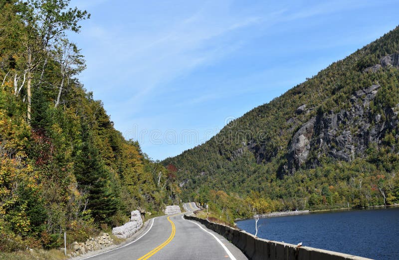 New york state mountain road stones net safety barrier