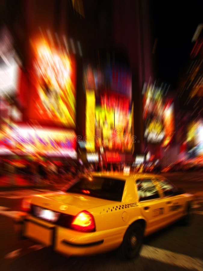 New York Taxi in Times Square