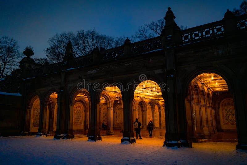 Earth Color Magic: Bethesda Terrace at Night (2020)