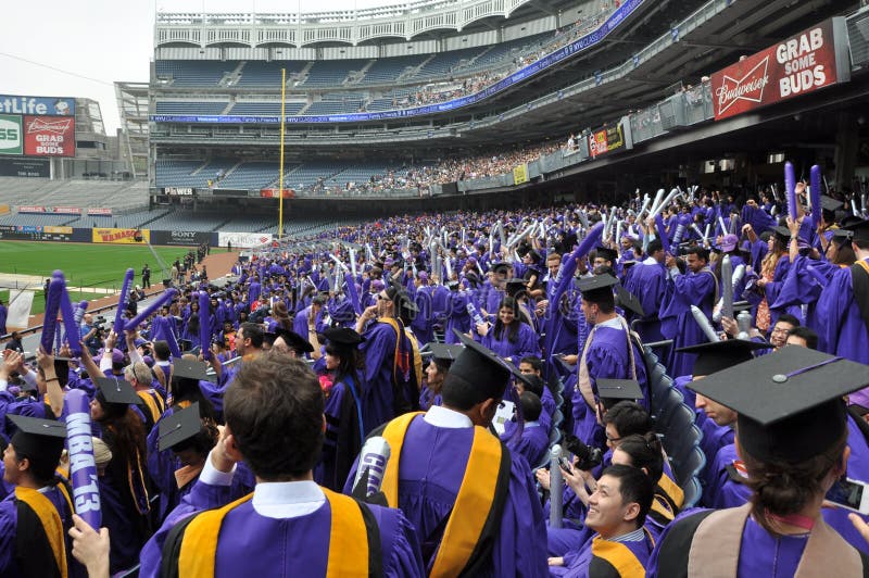 New York University (NYU) 181st Commencement Ceremony Editorial Stock
