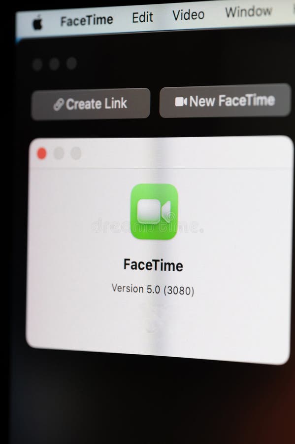 Apple facetime app version editorial photo. Image of media 275079291