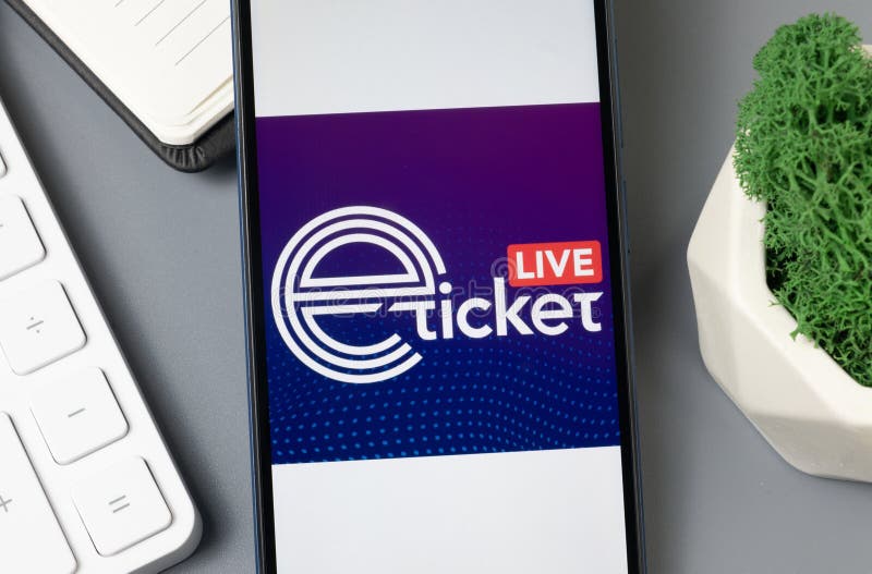 New York, USA - 30 August 2024: Eticket Colombia Logo on Phone Screen