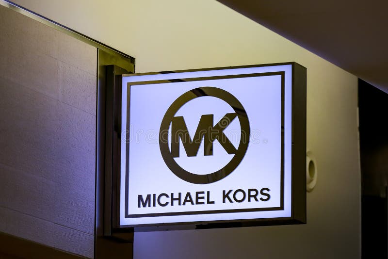 Logo of the Michael Kors Store on the Street of Milan in Italy
