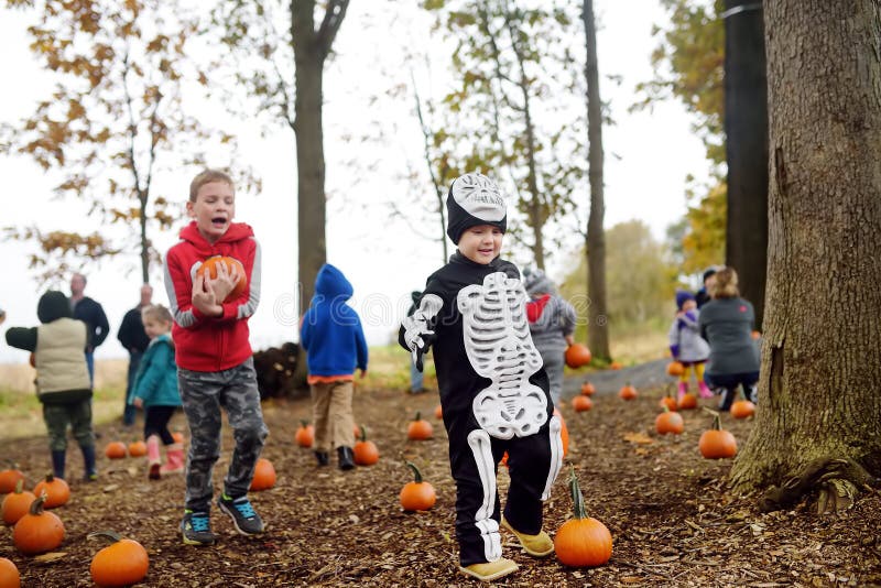 New York, USA - October 27, 2018: Traditional halloween party in the forest near New York royalty free stock image New York, USA - October 27, 2018: Traditional halloween party in the forest near New York royalty free stock image