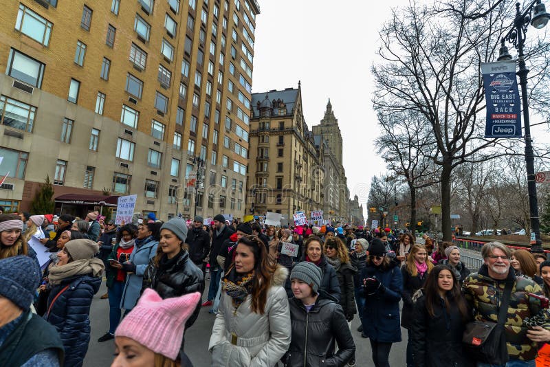 Women`s March 2019 - New York City royalty free stock photography Women`s March 2019 - New York City royalty free stock photography