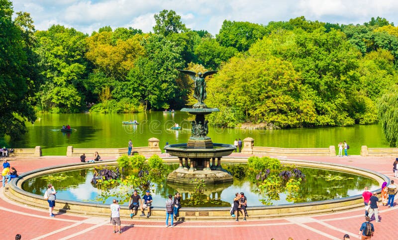 Bethesda Terrace in CENTRAL PARK. New York, USA Editorial Photo - Image ...