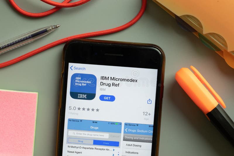 New York, USA 29 September 2020 IBM Micromedex Drug Ref Mobile App New York, USA 29 September 2020 IBM Micromedex Drug Ref Mobile App