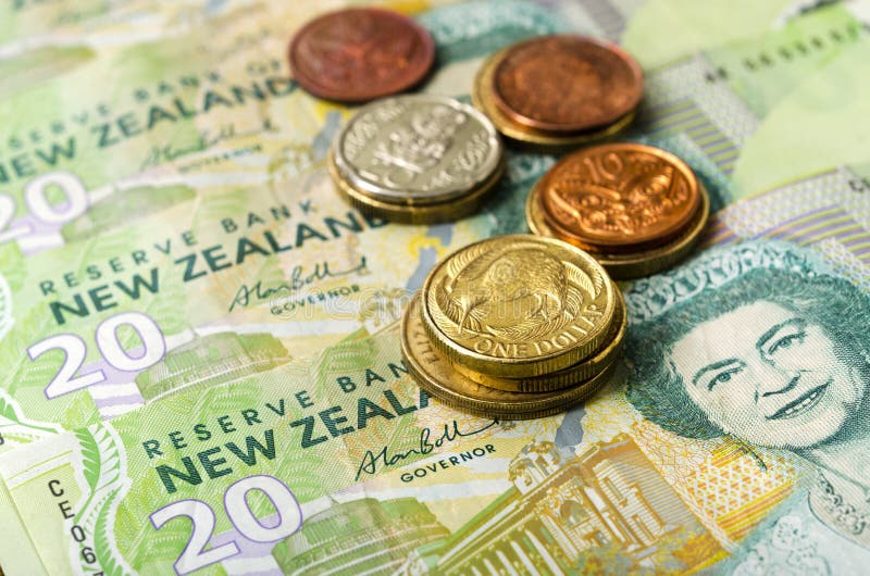 New Zealand Currency Dollar Notes and Coins Money