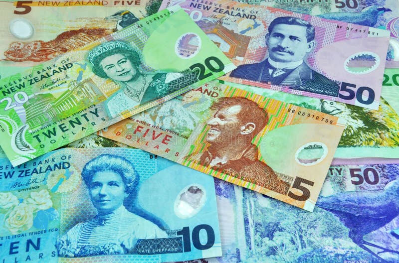New Zealand Currency Dollar Notes Money