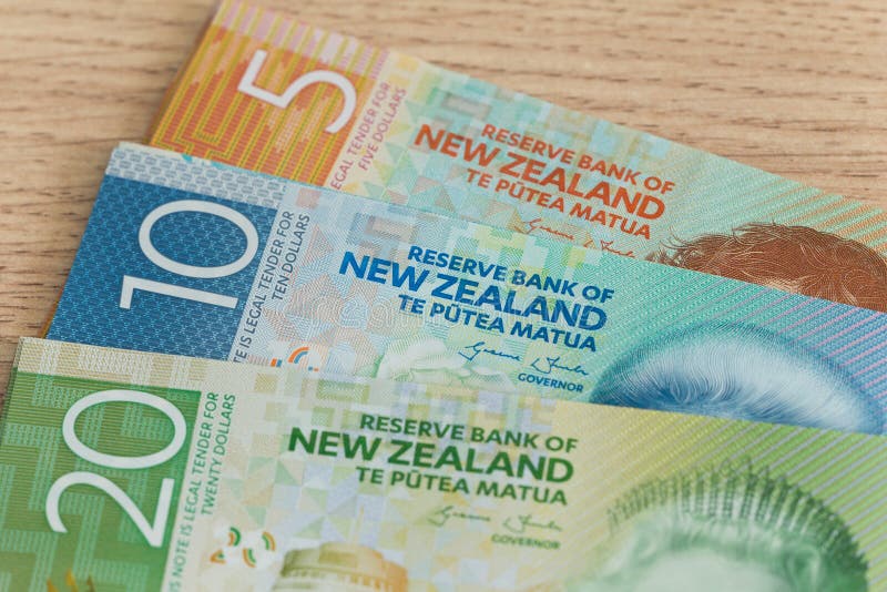View of the New Zealand Dollars Have Different Nominaly Editorial