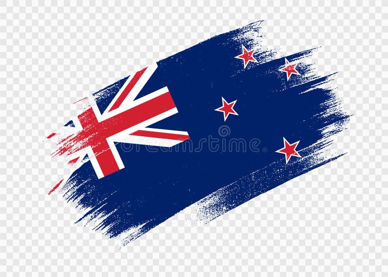New Zealand Flag with Brush Paint Textured Isolated on Png or Transparent  Background,Symbol New Zealand,template for Banner, Stock Vector -  Illustration of patriotic, design: 226376911