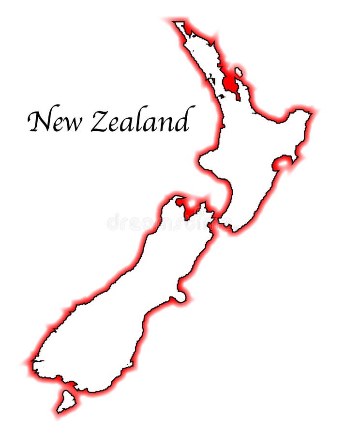 New Zealand stock vector. Illustration of vector, drawing 96672762