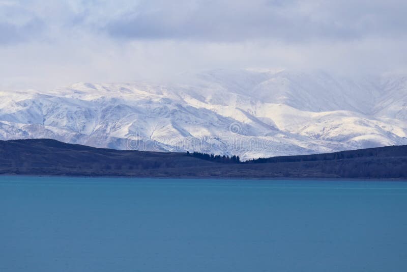Scenic Winter Landscape In New Zealand Blue Lake Pukaki And Snow Covered Southern Alps On The South Island Stock Image Image Of National Destination Scenic Winter Landscape In New Zealand Blue Lake Pukaki And Snow Covered Southern Alps On The South Island Stock Image Image Of National Destination