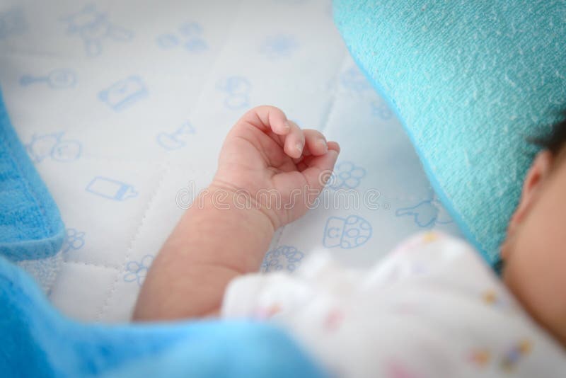 Newborn Baby Boy Hand stock image. Image of cute, little 86864577