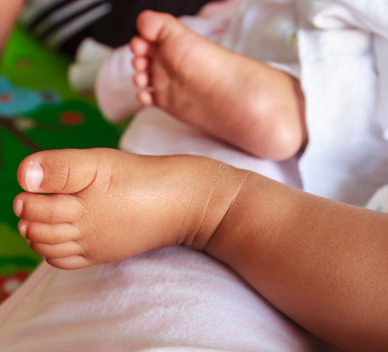 Newborn baby feet stock image. Image of person, little 65747673