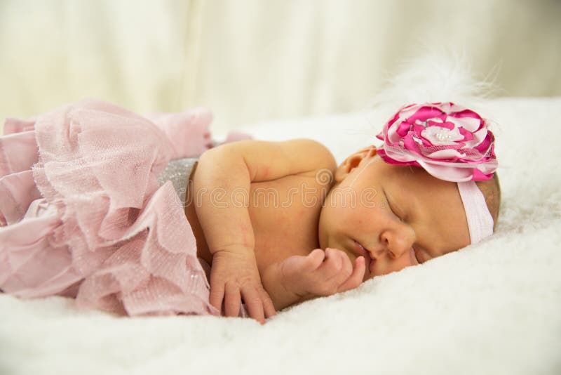Newborn Baby Girl stock photos