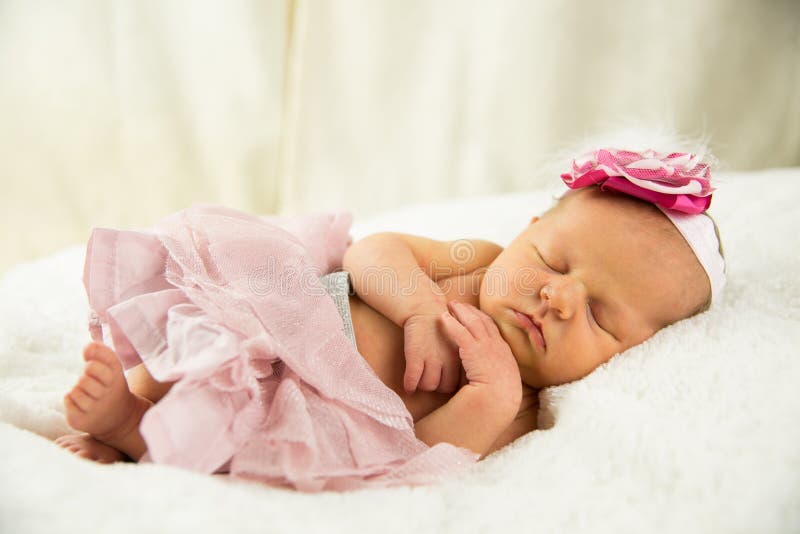 Newborn Baby Girl stock photography