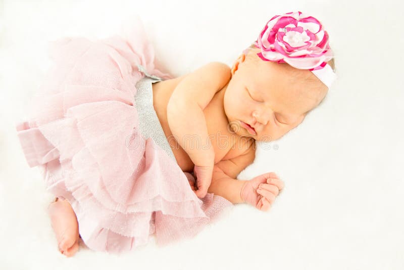 Newborn Baby Girl royalty free stock photos