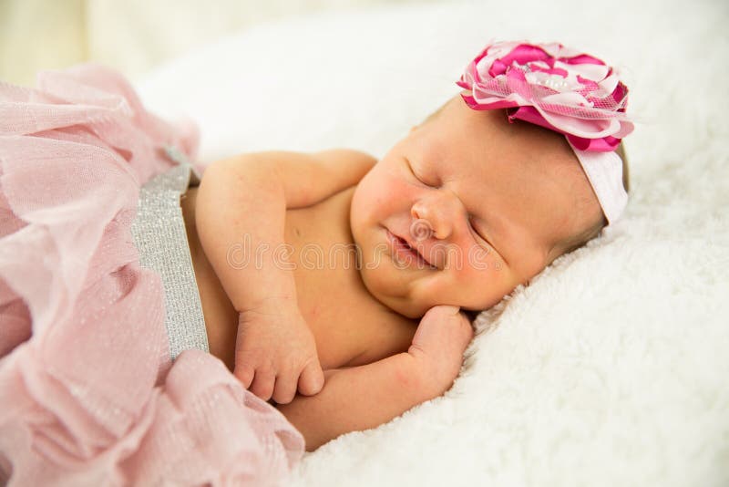 Newborn Baby Girl stock images