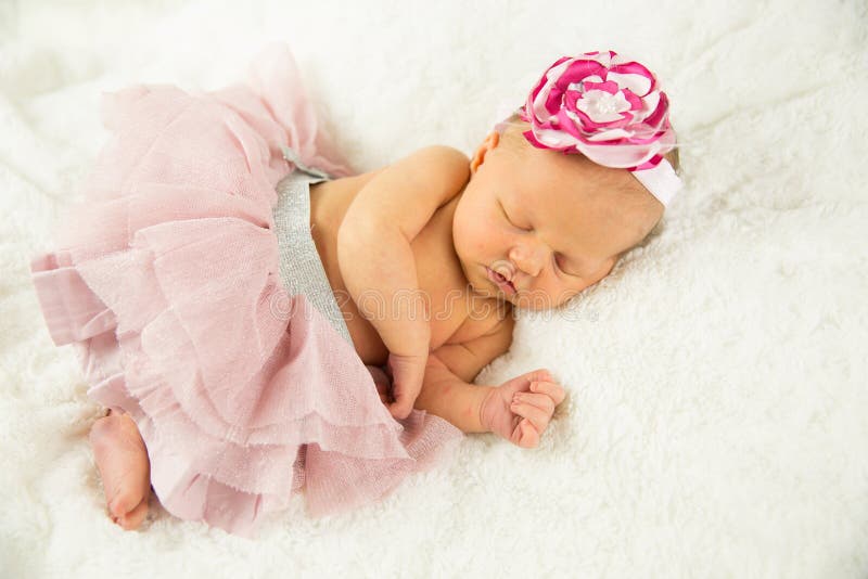 Newborn Baby Girl royalty free stock photo