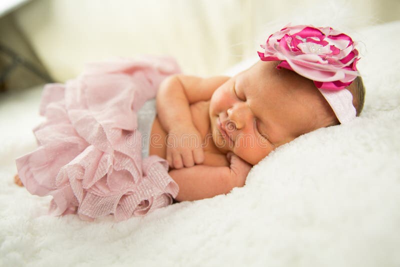 Newborn Baby Girl stock photography