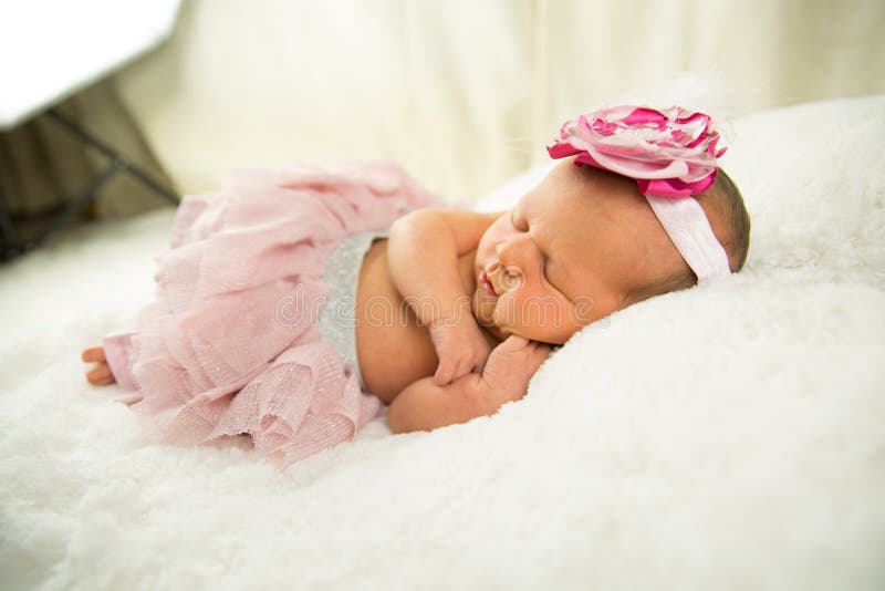 Newborn Baby Girl stock photography