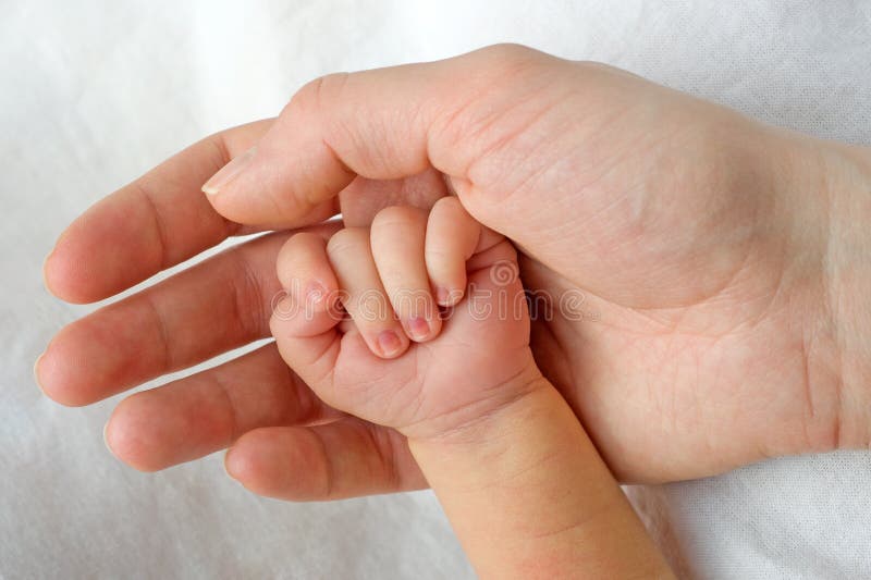 Newborn baby hand