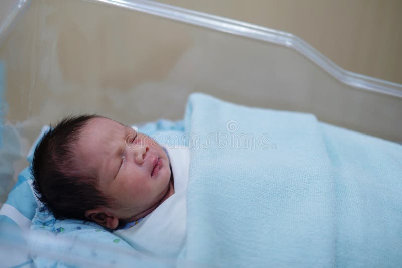 Newborn baby in hospital royalty free stock images Newborn baby in hospital royalty free stock images