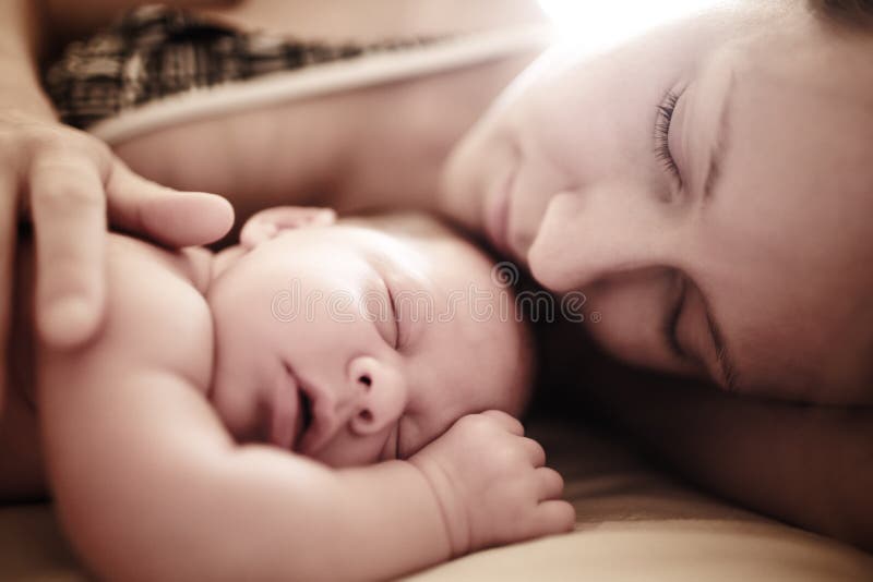 Newborn baby sleeping