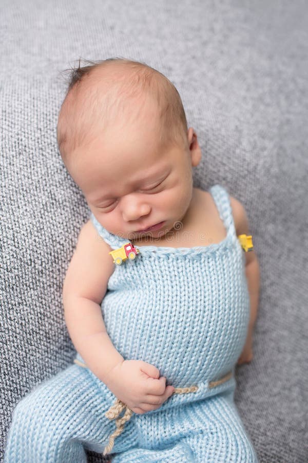 Newborn Baby Sleeping on Blanket Stock Image Image of back, education