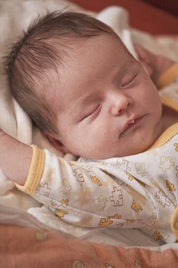 Sleeping baby stock photo. Image of cute, newborn, comfort 6070862